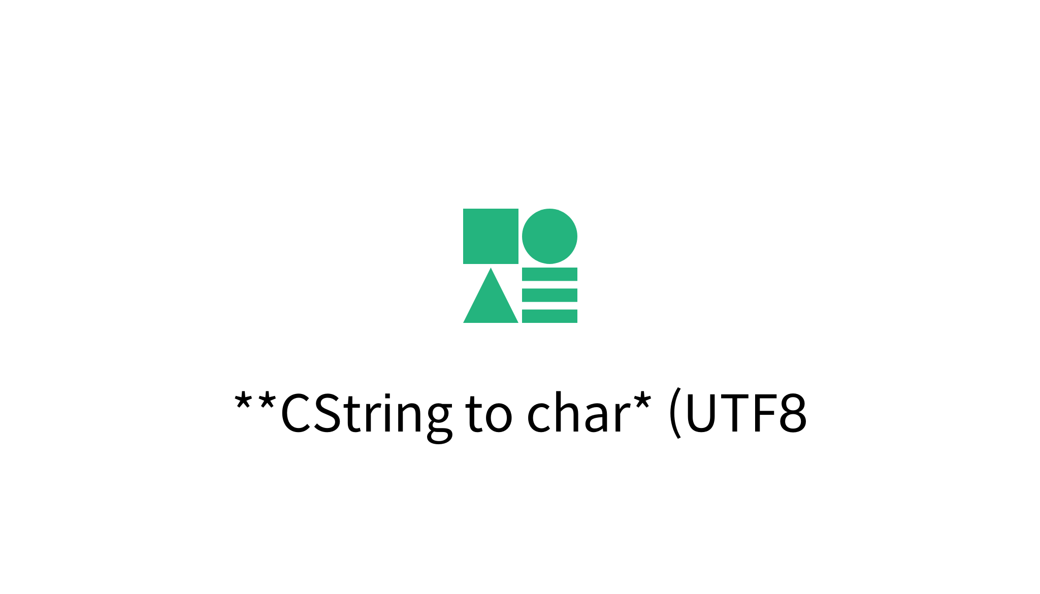 CString To Char UTF8 Mysetting Cstring to char utf8 mysetting